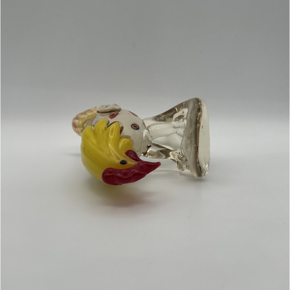 Lenox Morning Mingle Vibrant Hand Blown Art Glass Rooster 5.5 Inch Height - Picture 9 of 9